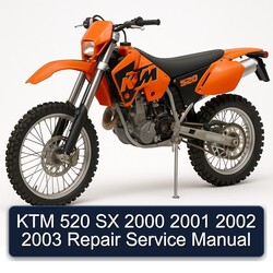 2000-2003 KTM 520 Service Repair Workshop Manual PDF