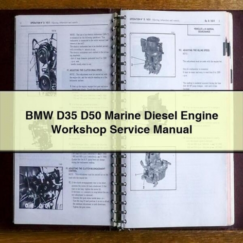 BMW 02 Series D35 D50 Marine Diesel Engine Service Repair Workshop Manual PDF