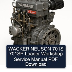 Wacker Neuson 701S 701SP Loader Service Repair Workshop Manual PDF