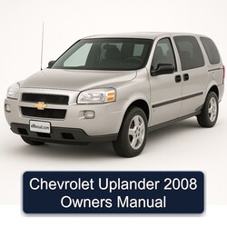 2008 Chevrolet Uplander Owners Owner's Manual PDF