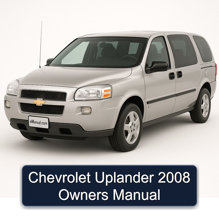 2008 Chevrolet Uplander Owners Owner's Manual PDF
