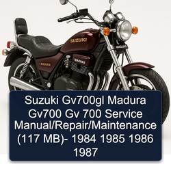 1984-1987 Suzuki Madura GV700GL GV700 Gv 700 / (117 Mb) Service Repair Workshop Manual PDF