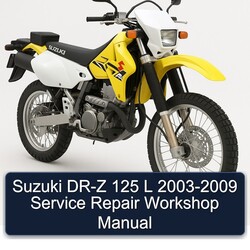 Suzuki DR-Z 125 L 2003-2009 Service Repair Workshop Manual 