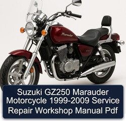 1999-2009 Suzuki Marauder Models GZ250 Motorcycle Service Repair Workshop Manual PDF