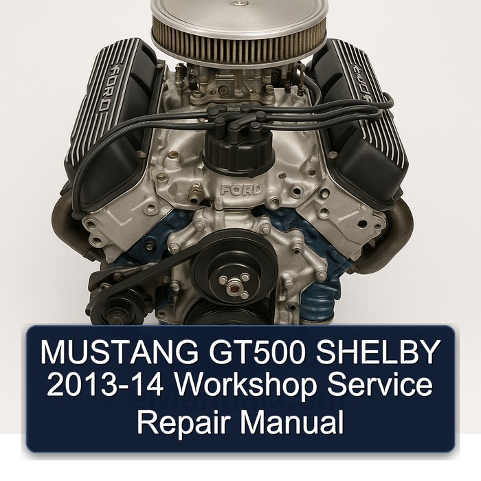 2013-2014 Bedford Mustang GT500 Shelby Service Repair Workshop Manual PDF
