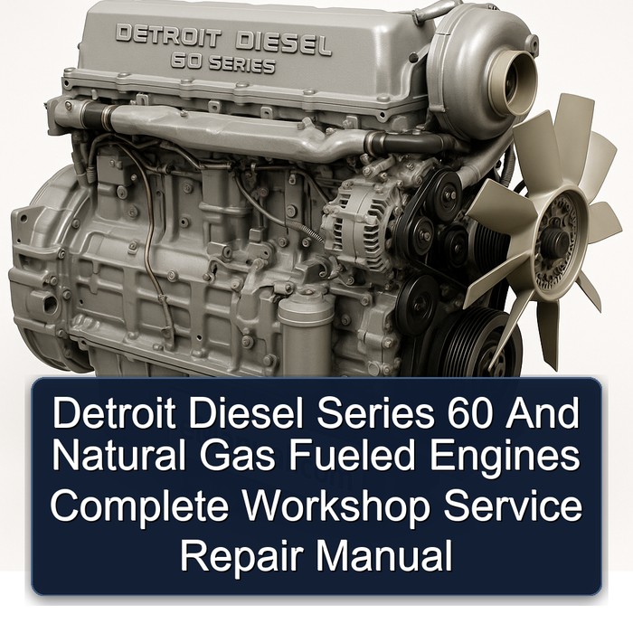 Detroit Diesel 60 Series Natural Gas Fueled Engines Service Repair Workshop Manual PDF