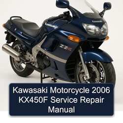 2006 Kawasaki KX Series Motorcycle KX450F Service Repair Workshop Manual PDF