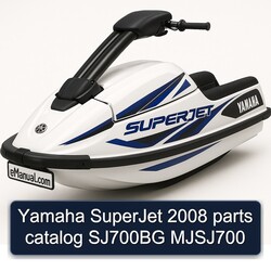 2008 Yamaha Superjet SJ700BG Mjsj700 Parts Catalog PDF