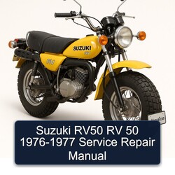 1976-1977 Suzuki RV Series RV50 50 Service Repair Workshop Manual PDF