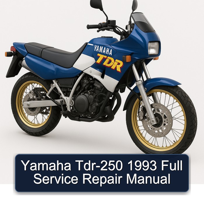 1993 Yamaha TDR Models TDR-250 Service Repair Workshop Manual PDF