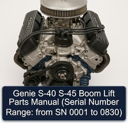 Ford 302 Genie S-40 S-45 Boom Lift Parts (serial Number Range: From SN 0001 0830) Catalog PDF