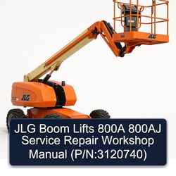 JLG Boom Lifts 800A 800AJ (p/n:3120740) Service Repair Workshop Manual PDF