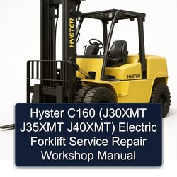 Hyster C160 (j30xmt J35XMT J40xmt) Electric Forklift J30XMT J40XMT Service Repair Workshop Manual PDF