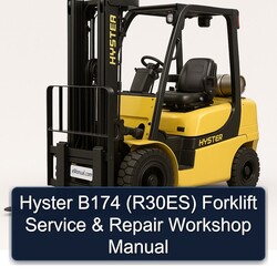 Hyster B174 (R30ES) Forklift Service Repair Workshop Manual PDF
