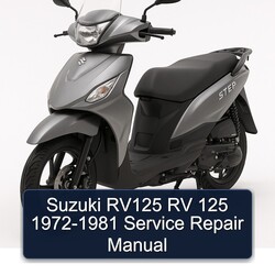 1972-1981 Suzuki UY Step Models RV125 RV 125 Service Repair Workshop Manual PDF