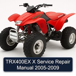 2005-2009 TRX400EX X Service Repair Workshop Manual PDF
