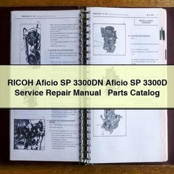 Ricoh Aficio SP 3300DN 3300D Parts Catalog PDF