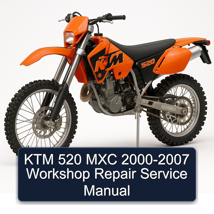 2000-2007 KTM 520 MXC Service Repair Workshop Manual PDF
