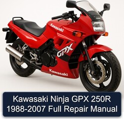 1988-2007 Kawasaki Ninja GPX 250R Service Repair Workshop Manual PDF