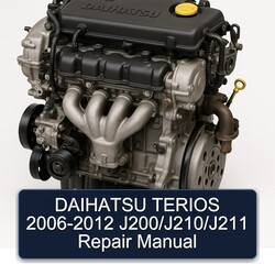2006-2012 Daihatsu K3 Terios - J200/j210/j211 Service Repair Workshop Manual PDF