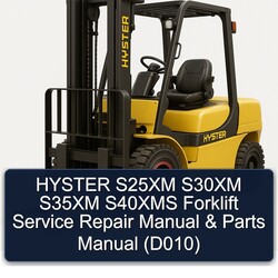 Hyster S25XM S30XM S35XM S40XMS Forklift Parts (D010) Catalog PDF