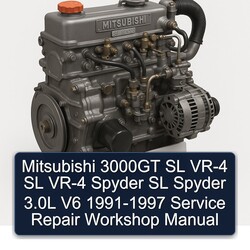 1991-1997 Mitsubishi SL Series 3000GT VR-4 Spyder 3.0l V6 Service Repair Workshop Manual PDF