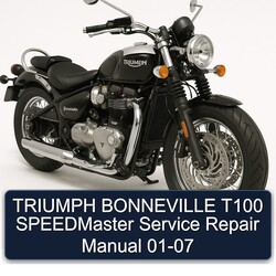 2001-2007 Triumph Bonneville T100 Speedmaster Service Repair Workshop Manual PDF