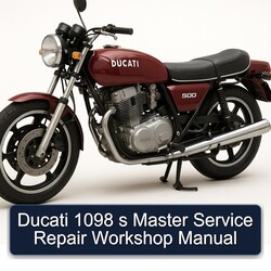 Ducati 1098 S Master Service Repair Workshop Manual PDF