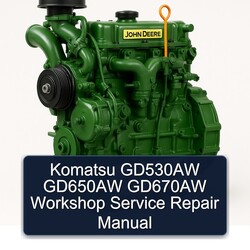 John Deere K Series Komatsu GD530AW GD650AW GD670AW Service Repair Workshop Manual PDF
