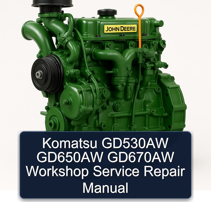 John Deere K Series Komatsu GD530AW GD650AW GD670AW Service Repair Workshop Manual PDF