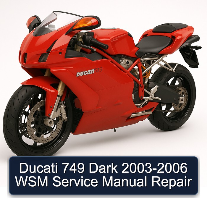 2003-2006 Ducati 749 Dark - WSM Service Repair Workshop Manual PDF
