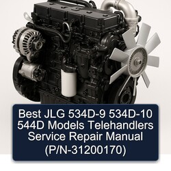 Best JLG 534D-9 534D-10 544D Models Telehandlers (p/n-31200170) Service Repair Workshop Manual PDF