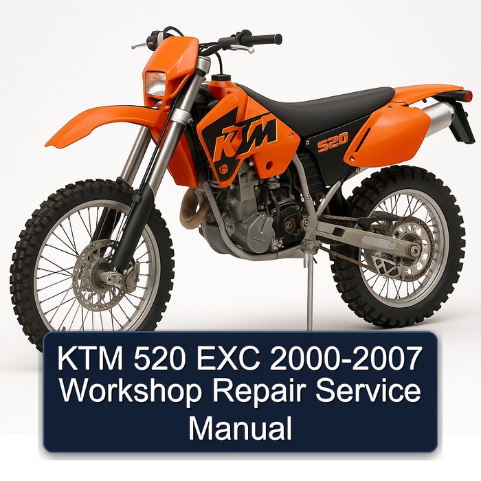 2000-2007 KTM 520 EXC Service Repair Workshop Manual PDF