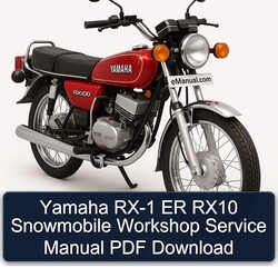 Yamaha RX-1 ER RX10 Snowmobile Service Repair Workshop Manual PDF