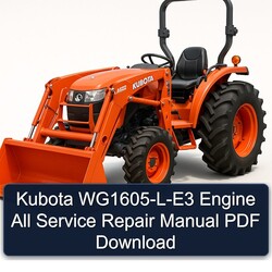 Kubota Wg1605-l-e3 Engine All Service Repair Workshop Manual PDF