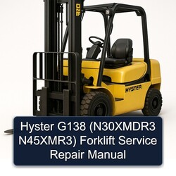 Hyster G138 (n30xmdr3 N45xmr3) Forklift Service Repair Workshop Manual PDF