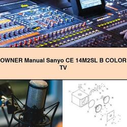 Owner Sanyo CE 14m2sl B Color TV Owner's Manual PDF