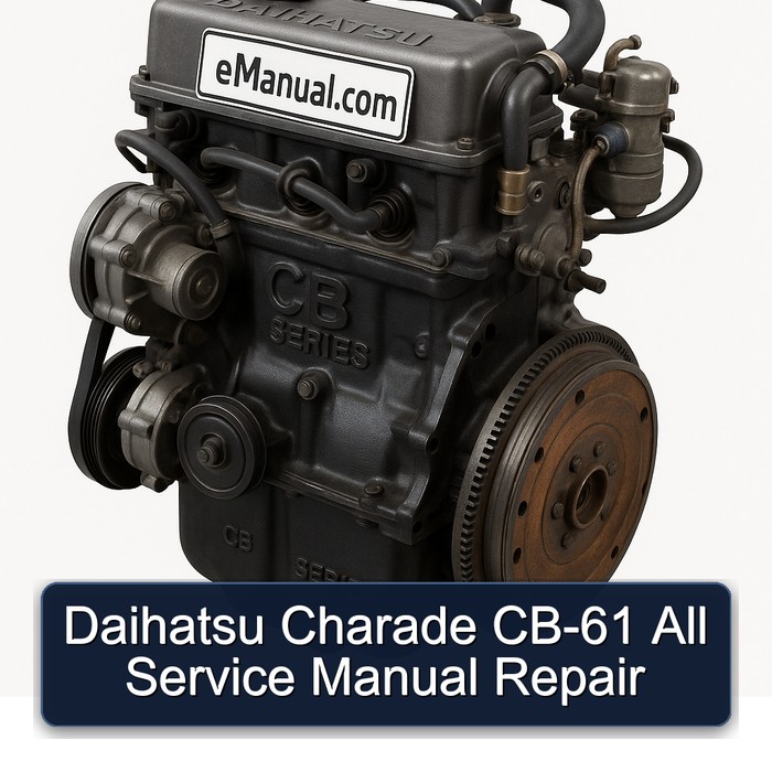 Daihatsu CB Series Charade CB-61 All Service Repair Workshop Manual PDF