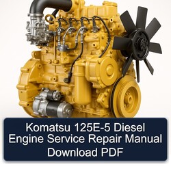 Komatsu Series Manuals 125E-5 Diesel Engine Service Repair Workshop Manual PDF