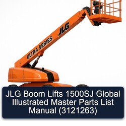 JLG Boom Lifts 1500SJ Global Illustrated Master (3121263) Parts Catalog PDF