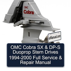 1994-2000 OMC Cobra SX DP-S Duoprop Stern Drives Service Repair Workshop Manual PDF