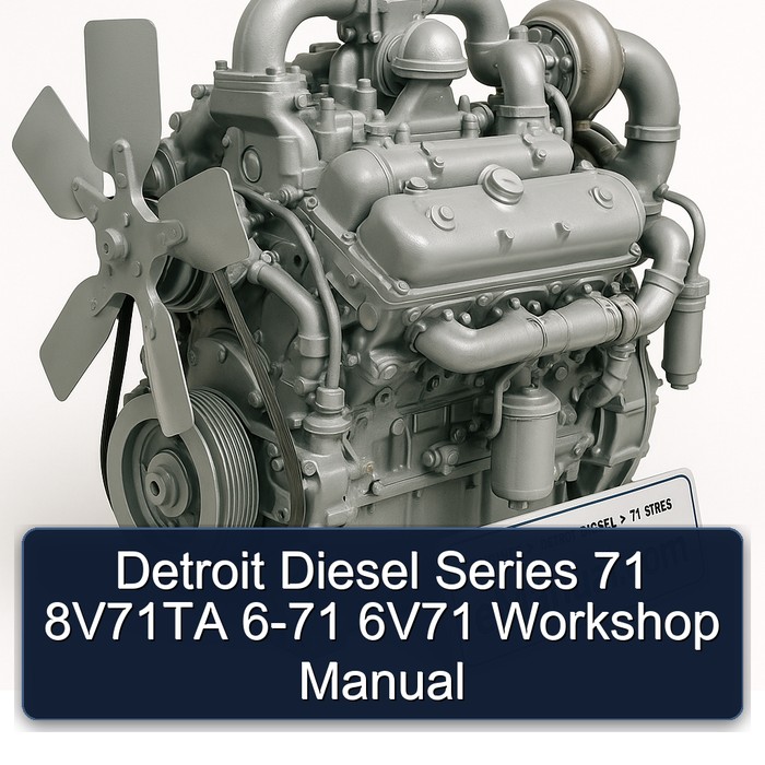 Detroit Diesel 71 Series 8v71ta 6-71 6v71 Service Repair Workshop Manual PDF