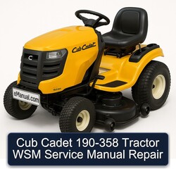 Cub Cadet 190-358 Tractor WSM Service Repair Workshop Manual PDF