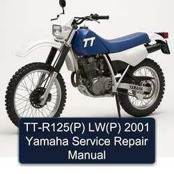 2001 Yamaha TT Models Tt-r125(p) Lw(p) Service Repair Workshop Manual PDF
