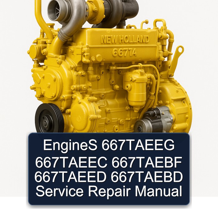New Holland 667TA Engines 667TAEEG 667TAEEC 667TAEBF 667TAEED 667TAEBD Service Repair Workshop Manual PDF