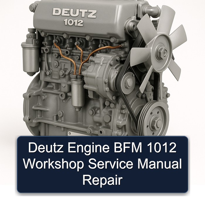 Deutz 1012 Engine BFM Service Repair Workshop Manual PDF