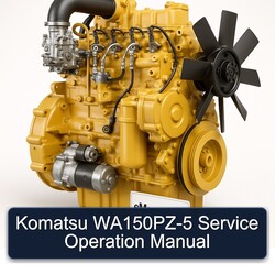 Komatsu Series Manuals Wa150pz-5 Operation Service Repair Workshop Manual PDF