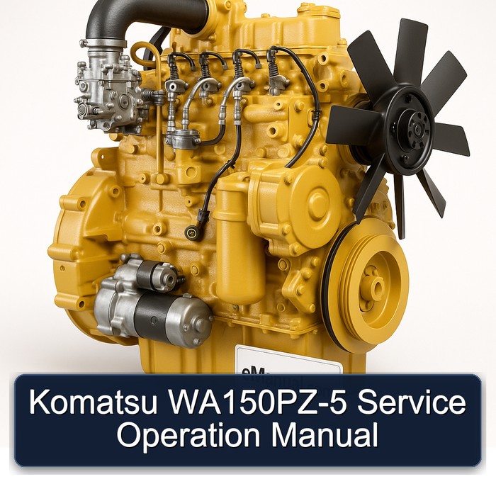 Komatsu Series Manuals Wa150pz-5 Operation Service Repair Workshop Manual PDF