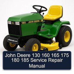John Deere 130 160 165 175 180 185 Service Repair Workshop Manual PDF
