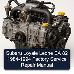 1984-1994 Subaru EA Series Loyale Leone 82 Service Repair Workshop Manual PDF